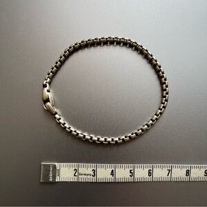 David Yurman Sterling Silver Box Chain Bracelet